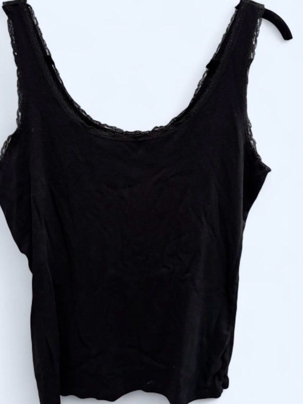 Black Cotton Camisole